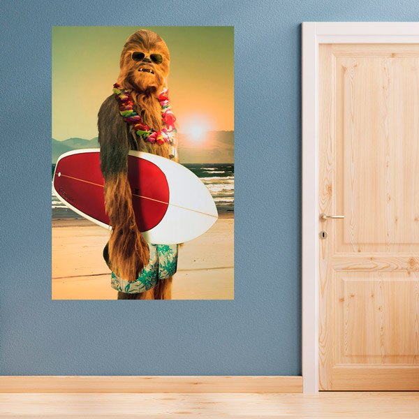 Vinilos Decorativos: Surf Chewbacca
