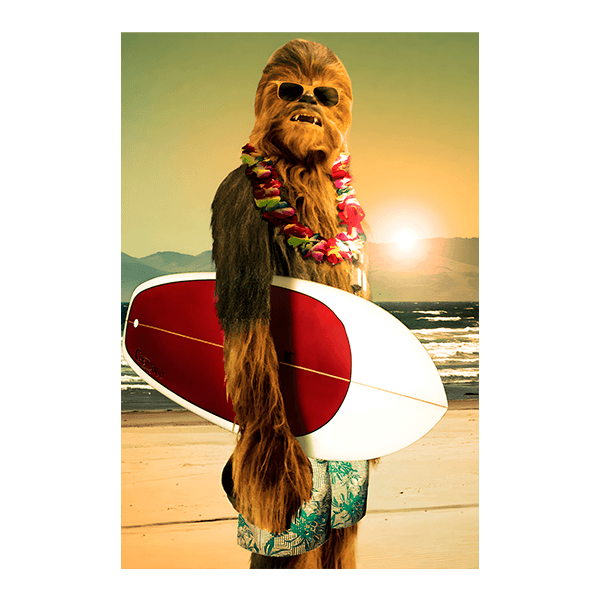 Vinilos Decorativos: Surf Chewbacca