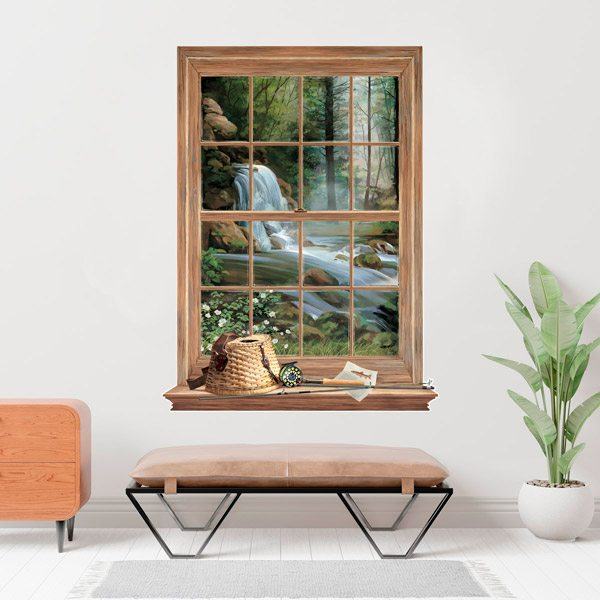 Vinilos Decorativos: Ventana hacia la cascada