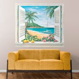 Vinilos Decorativos: Ventana junto al mar 3