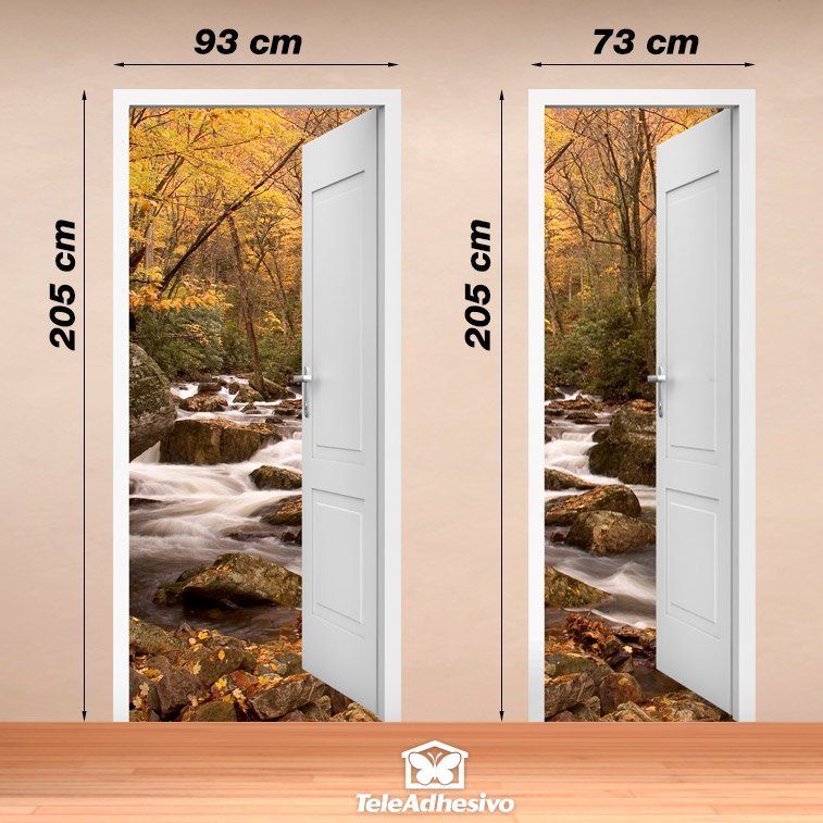 Vinilos Decorativos: Puerta abierta manantial y bosque