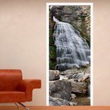 Vinilos Decorativos: Puerta cascada y piedras 3