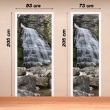 Vinilos Decorativos: Puerta cascada y piedras 4