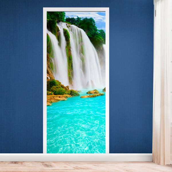 Vinilos Decorativos: Puerta cascada