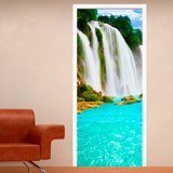 Vinilos Decorativos: Puerta cascada 3