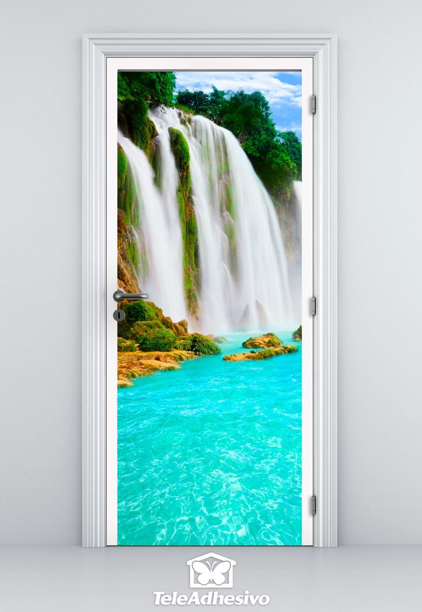 Vinilos Decorativos: Puerta cascada