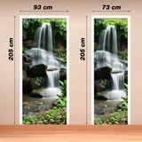 Vinilos Decorativos: Puerta cascada y piedras 2 4