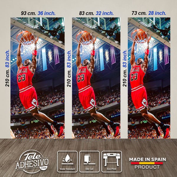 Vinilos Decorativos: Puerta Mate de Michael Jordan
