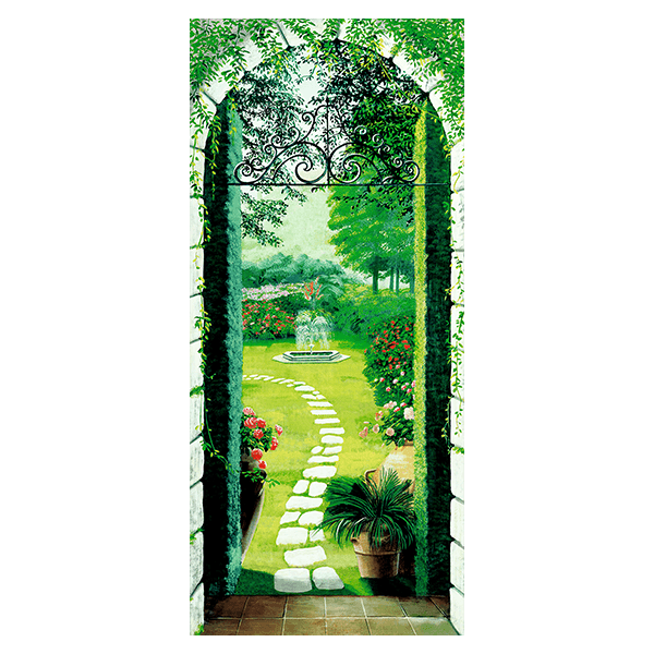 Vinilos Decorativos: Puerta Jardín Mágico