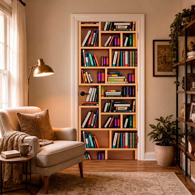 Puerta Estanter&iacute;a de Libros 6