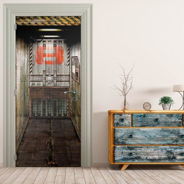 Vinilos Decorativos: Puerta Ascensor