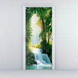 Vinilos Decorativos: Puerta Cascada en el Bosque 4