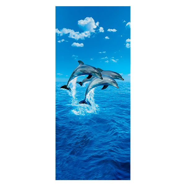 Vinilos Decorativos: Delfines saltando 
