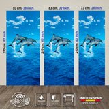 Vinilos Decorativos: Delfines saltando  3