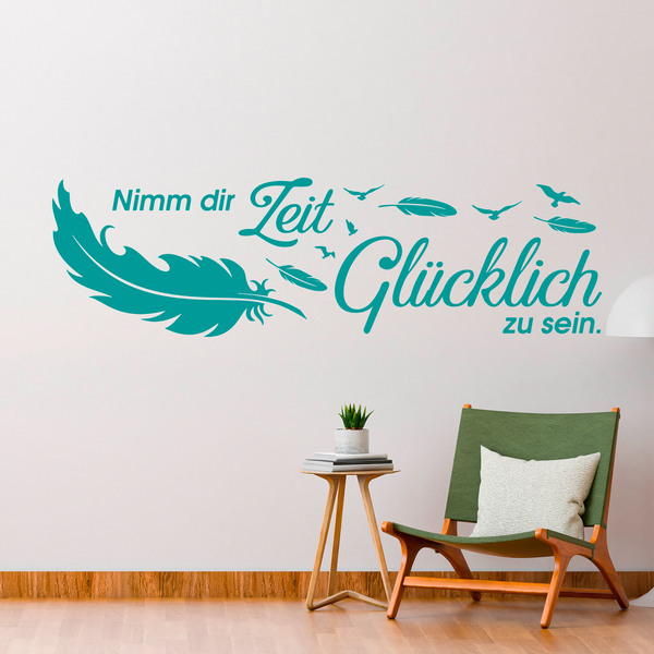 Vinilos Decorativos: Nimm dir Zeit, um glücklich zu sein