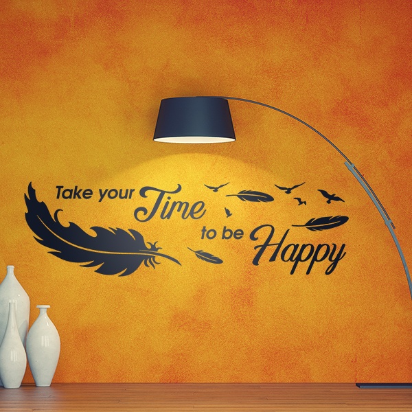 Vinilos Decorativos: Take time to be happy