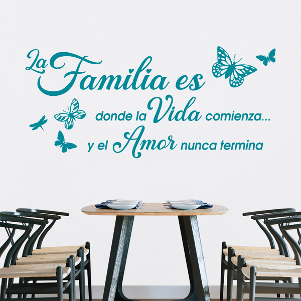 Vinilos Decorativos: Familia es donde la vida comienza