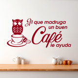 Vinilos Decorativos: Al que madruga un buen café le ayuda 2