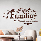 Vinilos Decorativos: Familia, donde la vida empieza 2