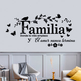 Vinilos Decorativos: Familia, donde la vida empieza 4