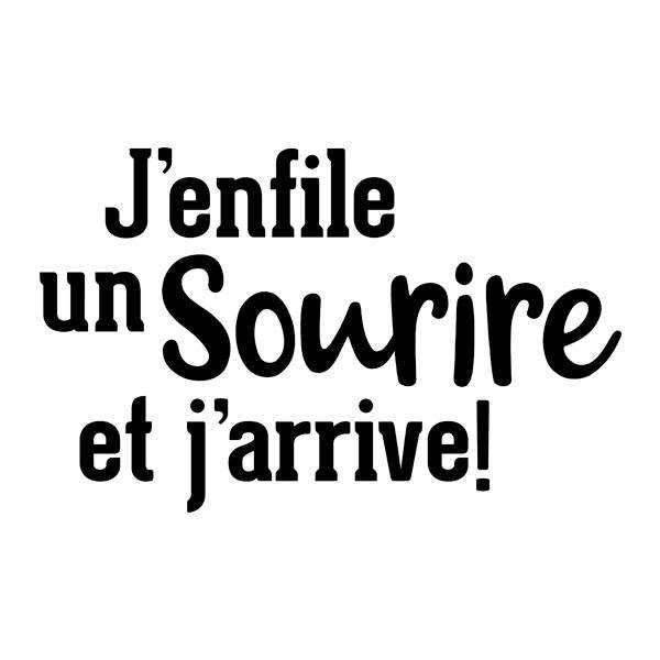 Vinilos Decorativos: J`enfile un Sourire et j`arrive