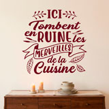 Vinilos Decorativos: Ici Tombent en Ruine les Merveilles de la Cuisine 13