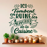 Vinilos Decorativos: Ici Tombent en Ruine les Merveilles de la Cuisine 17