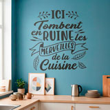 Vinilos Decorativos: Ici Tombent en Ruine les Merveilles de la Cuisine 18