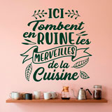 Vinilos Decorativos: Ici Tombent en Ruine les Merveilles de la Cuisine 19