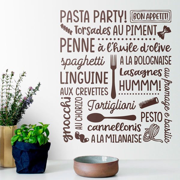 Vinilos Decorativos: Pasta Party