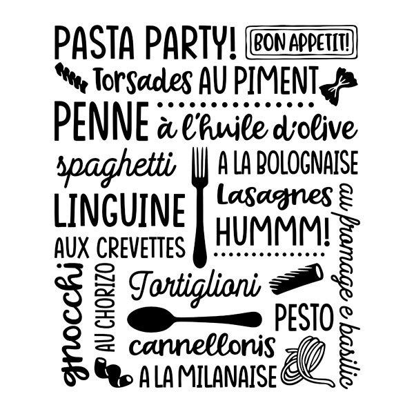Vinilos Decorativos: Pasta Party