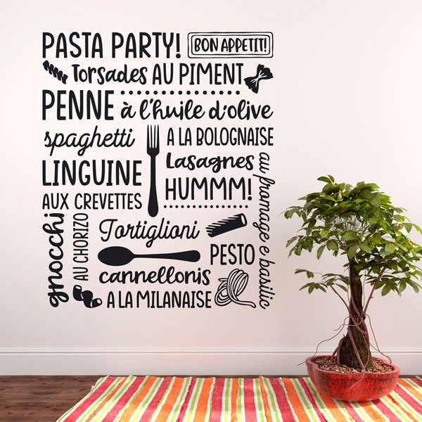 Vinilos Decorativos: Pasta Party