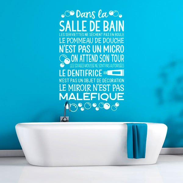 Vinilos Decorativos: Dans la Salle de Bain