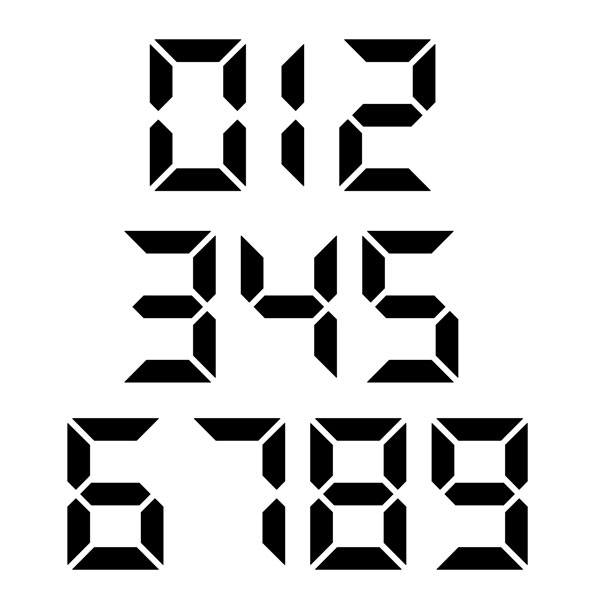 Pegatinas: N&uacute;meros Digitales de Estilo Racing