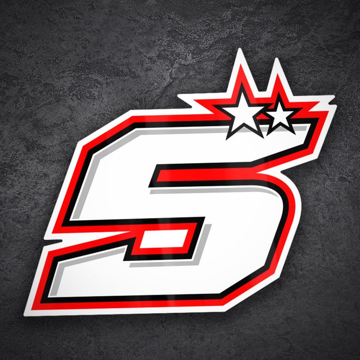 Pegatinas: N&uacute;mero 5 Johann Zarco MotoGP