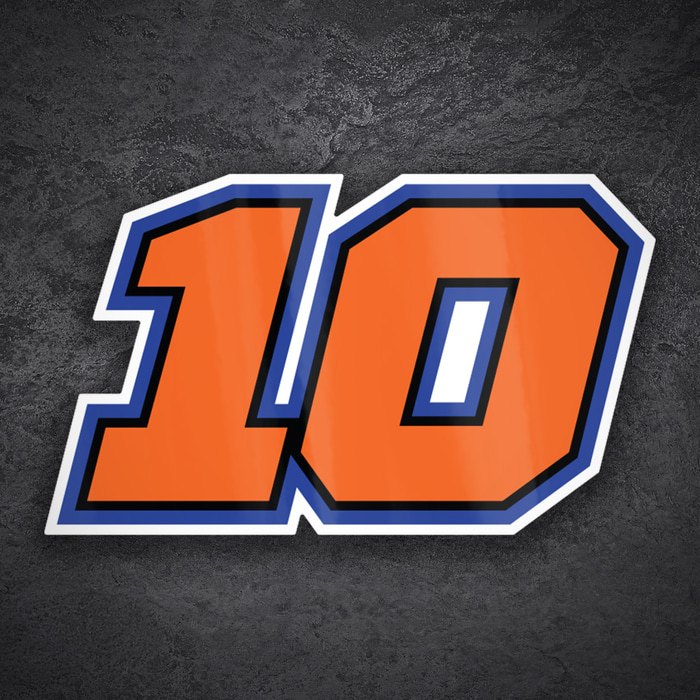 Pegatinas: Luca Marini Número 10 MotoGP