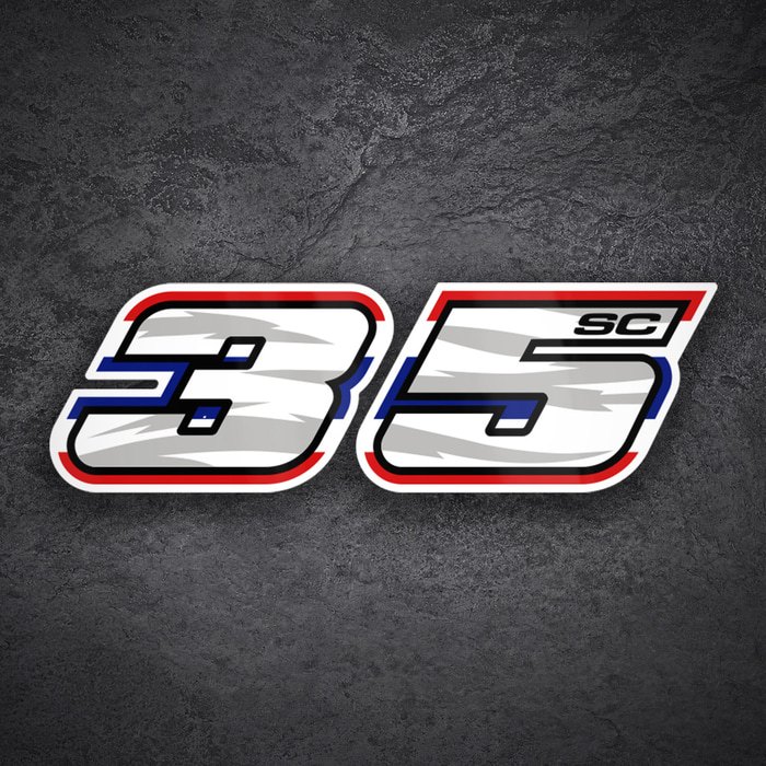 Pegatinas: Somkiat Chantra Número 35 MotoGP