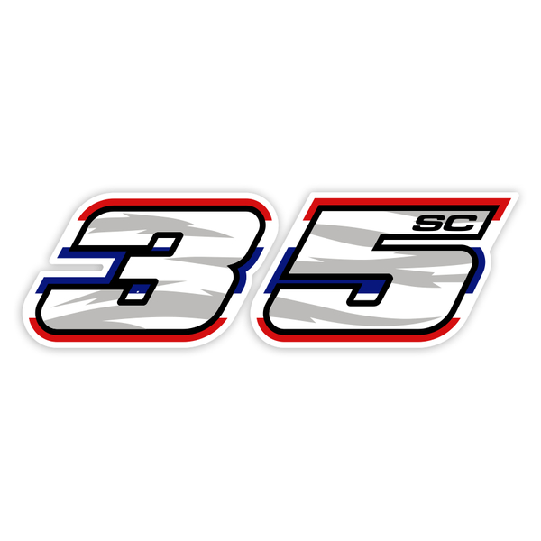 Pegatinas: Somkiat Chantra Número 35 MotoGP