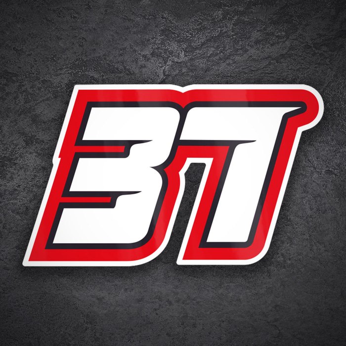 Pegatinas: N&uacute;mero 37 Pedro Acosta MotoGP