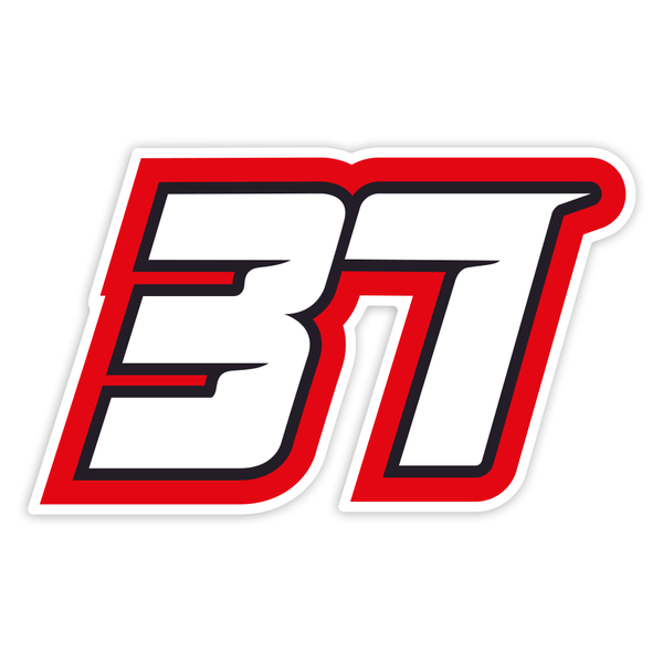 Pegatinas: N&uacute;mero 37 de Pedro Acosta