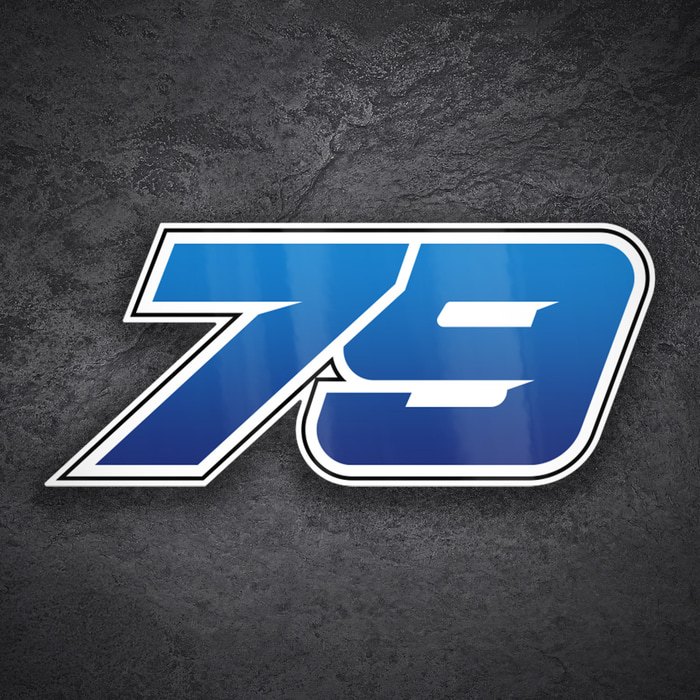 Pegatinas: N&uacute;mero 79 Ai Ogura MotoGP