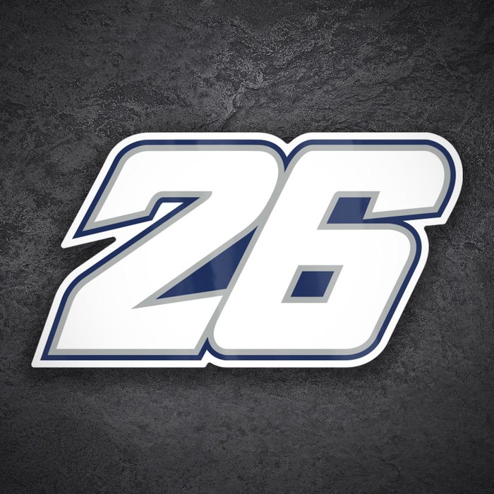 Pegatinas: Número 26 MotoGP Dani Pedrosa