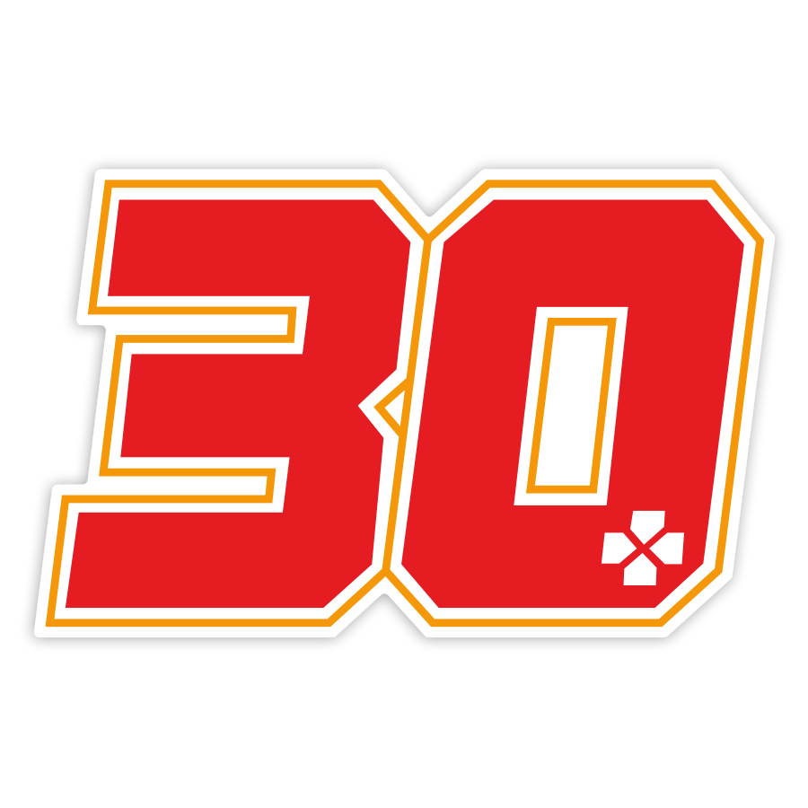 Pegatinas: Número 30 MotoGP Takaaki Nakagami