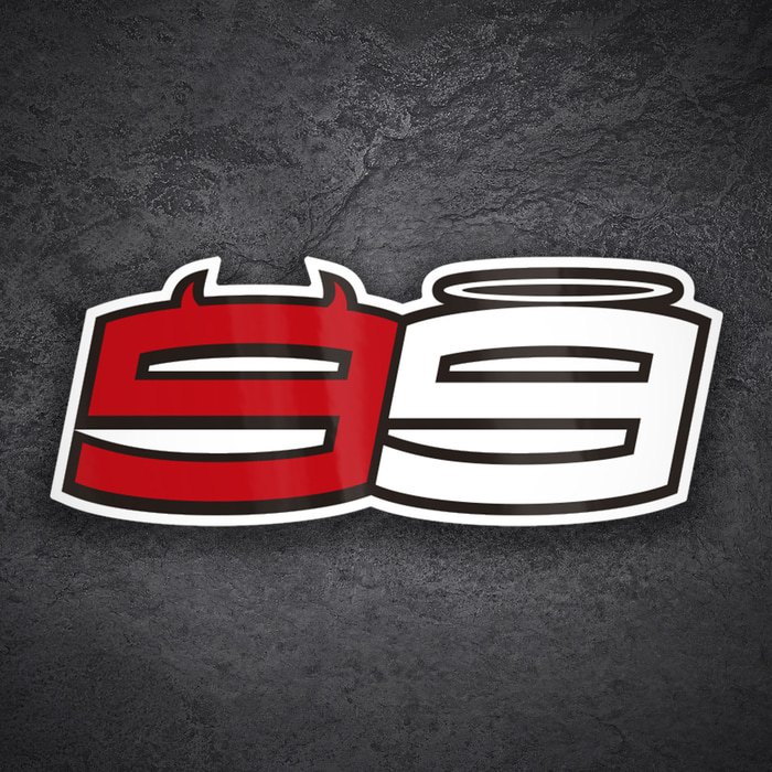 Pegatinas: N&uacute;mero 99 Jorge Lorenzo MotoGP