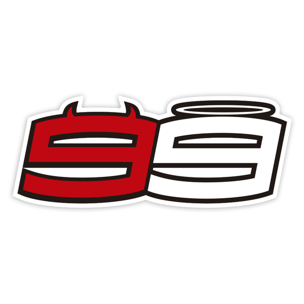 Pegatinas: Número 99 MotoGP Jorge Lorenzo