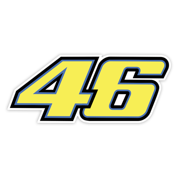 Pegatinas: Número 46 MotoGP Valentino Rossi