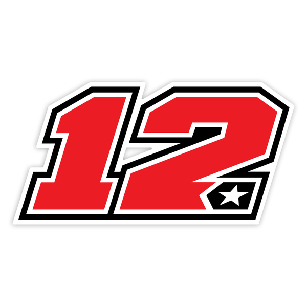 Pegatinas: Número 12 MotoGP Maverick Viñales
