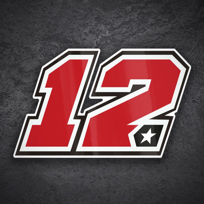 Pegatinas: Número 12 MotoGP Maverick Viñales