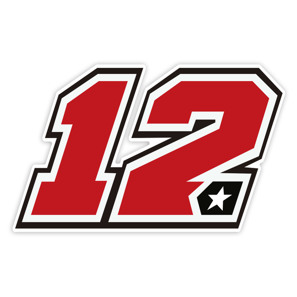 Pegatinas: Número 12 MotoGP Maverick Viñales