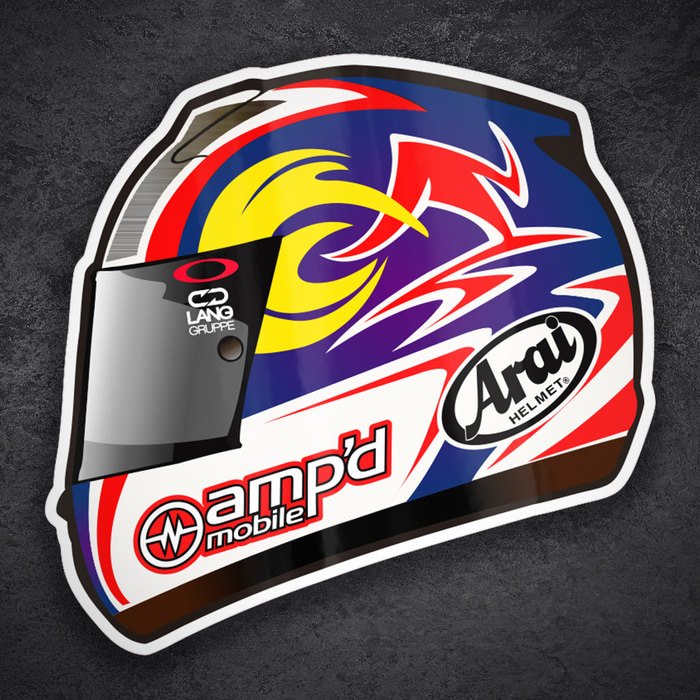 Pegatinas: Casco MotoGP Nicky Hayden
